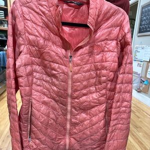 Women’s north, face jacket, medium coral color